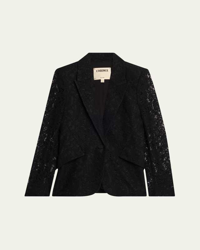 Chamberlain Floral Lace Blazer